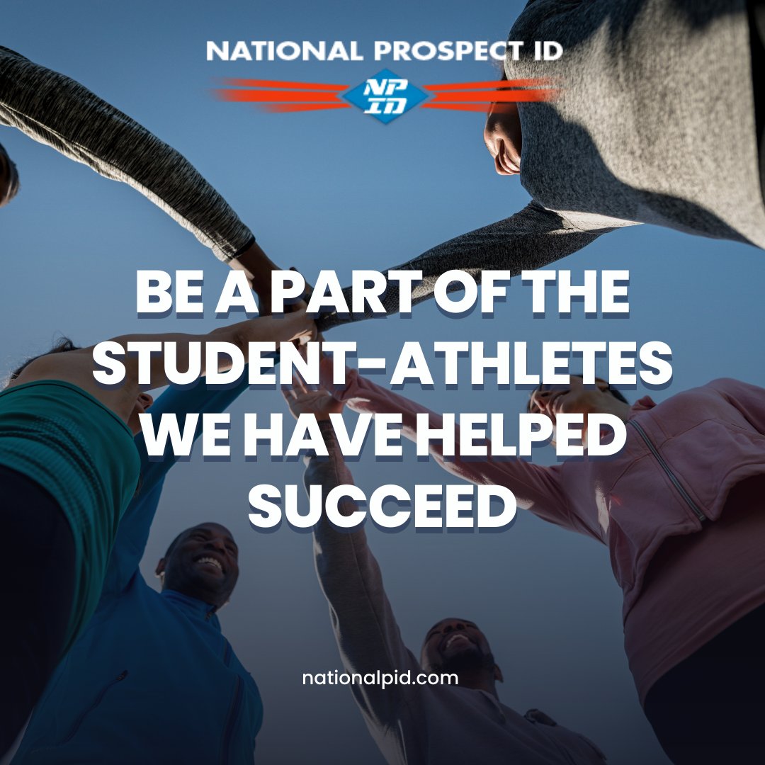 Overall, more than 4,000 student-athletes have found success with our team here at National Prospect ID. That's because we believe every student-athlete deserves a chance to play at the collegiate level.

Get verified here. ➡️ bit.ly/3F2w7KL

#NPID #ProspectID #recruit
