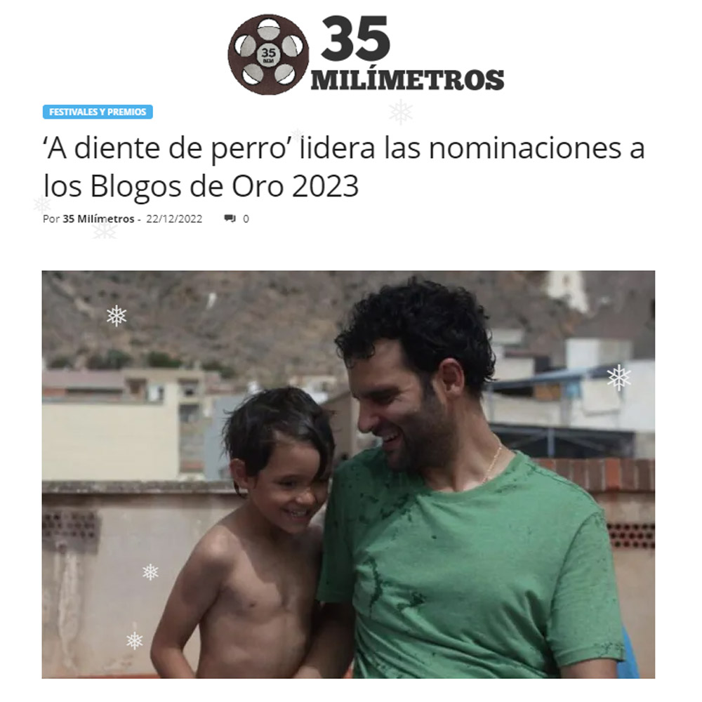 beginagainfilms's tweet photo. ¡Gracias @35milimetros_es! 
‘A diente de perro’ lidera las nominaciones a los Blogos de Oro 2023 @BlogosDeOro

https://t.co/Ltw4VGANj0

A DIENTE DE PERRO. Una espiral de adrenalina. La ópera prima de José Luis Estañ. 
#ADienteDePerro https://t.co/5Jn4WEoHn5