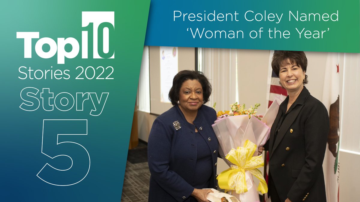 CPP's Top 10 Stories of 2022: #5 Woman of the Year @PresColeyCPP was recognized with this honor by @SenatorLeyva during Women’s History Month. Congratulations President Coley on advocating for students and elevating the Inland Empire! Top 10 List: bit.ly/3hIGbPE