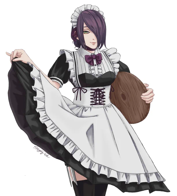 【Repost】お気に入りのレゼイラストまとめアニメ版だと髪は藍色寄りっぽい...? 