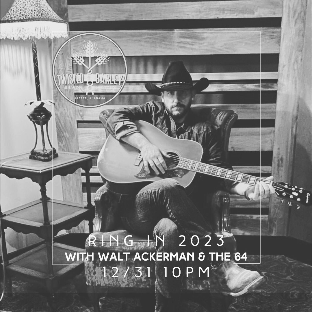 Come ring in 2023 with us. <a href="/WaltAckerman/">Walt ackerman</a> will be playing at 10pm on 12/31.