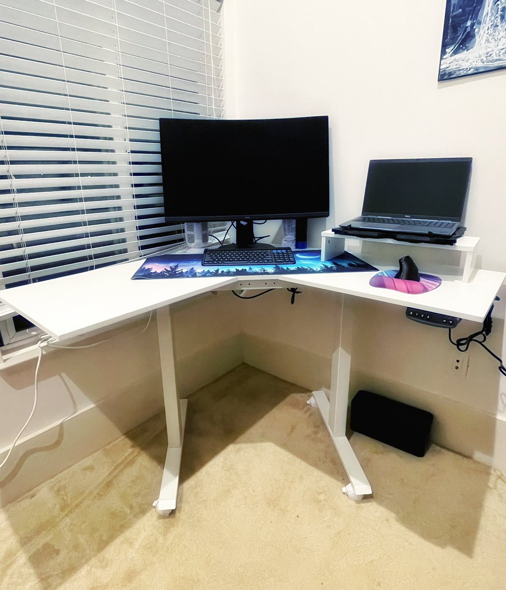 Games_N_Wanders's tweet photo. Build this bad baby all on my own 😊 #WorkFromAnywhere #standingdesk #remote #workfromhome #Tuesday #tuesdaymotivations #LetsGo #EarlyBiz https://t.co/zoycTfCBGF