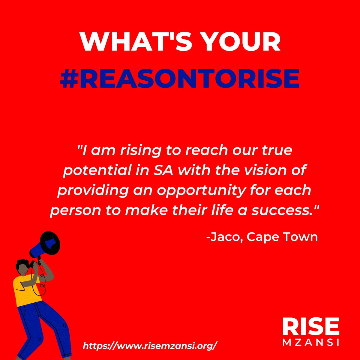 Rise_Mzansi's tweet photo. This is Jaco’s #reasontorise. 

What's your reason to rise? 

Send us your reason using the #RiseMzansi and we will share it on our platforms 🇿🇦 https://t.co/GFDFwbia3z