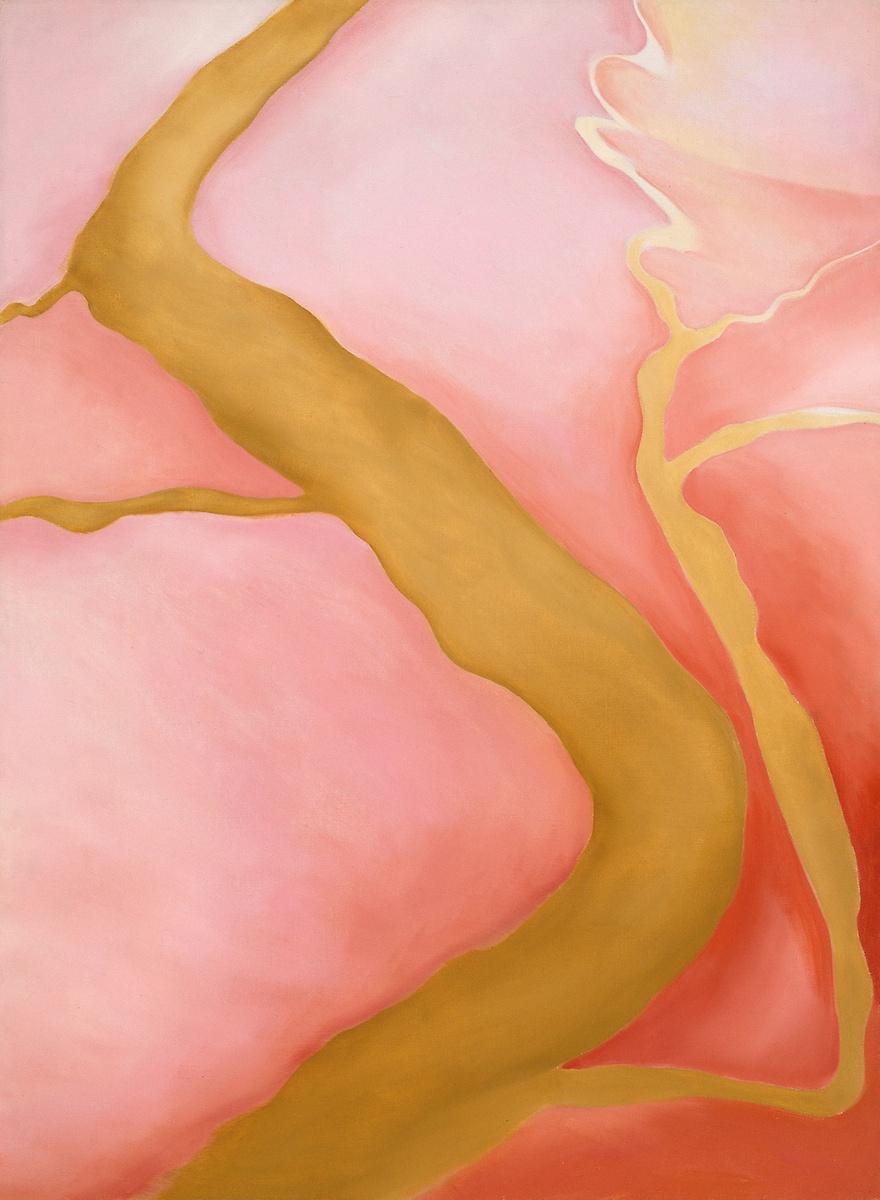 Georgia O'Keeffe, It Was Yellow and Pink III, 1960 #artinstituteofchicago #museumarchive artic.edu/artworks/70036/