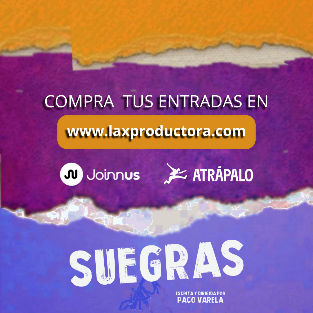 ¡YA ESTAMOS EN PREVENTA! Asegura tu diversión con SUEGRAS, una comedia muy disparatada.
📅 Del 27 de enero al 19 de febrero (VIE, SÁB Y DOM, 8 PM)
🔖Entradas a la venta en JOINNUS.COM,
atrápalo.PE y en LAXPRODUCTORA.COM
#suegras