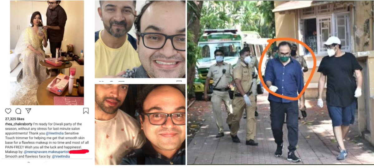 They have to hide so many injuries that's why the makeup man was called... otherwise what was the need of a Makeup Artist there with his make up kit ❓❓

#NationForSSR

Sign Petition For Sushant ☑️

<a href="/Dev_Fadnavis/">Devendra Fadnavis</a> <a href="/AmitShah/">Amit Shah</a>