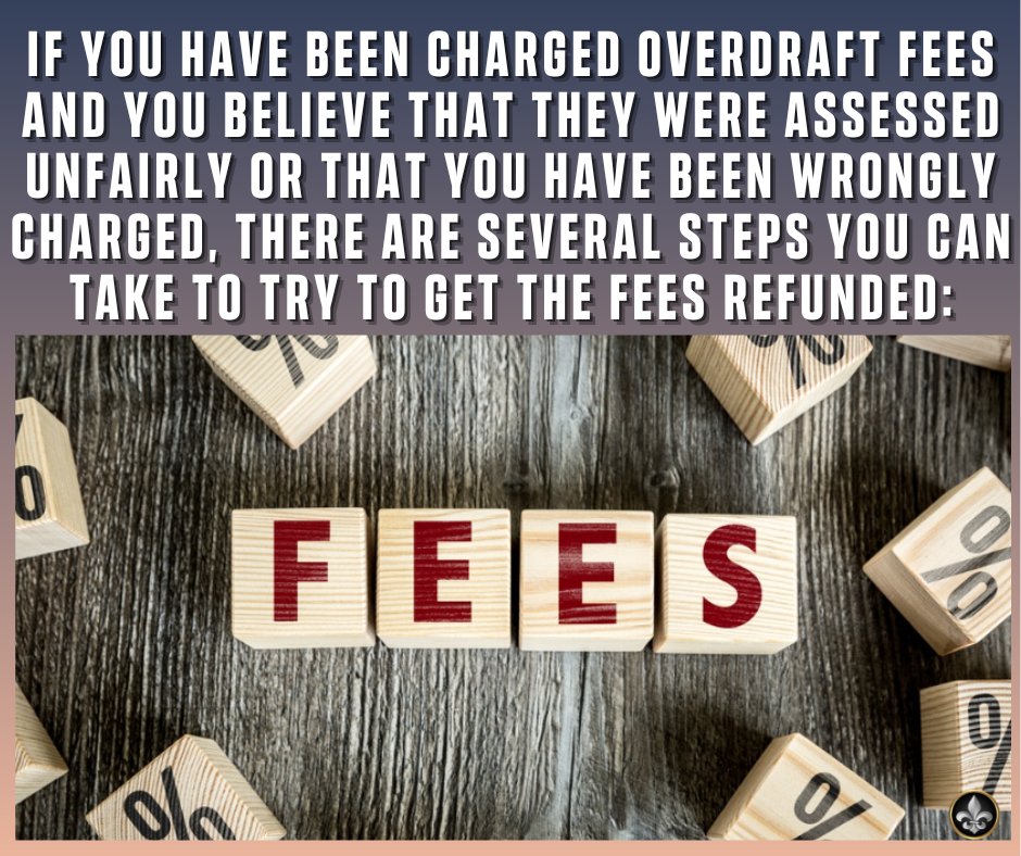 dhuffconsulting's tweet image. If you have been charged overdraft fees and you believe that they were assessed unfairly or that you have been wrongly charged, there are several steps you can take to try to get the fees refunded:

Check them out here:
cnet.com/personal-finan…

#overdraftfee #dwhuffconsulting