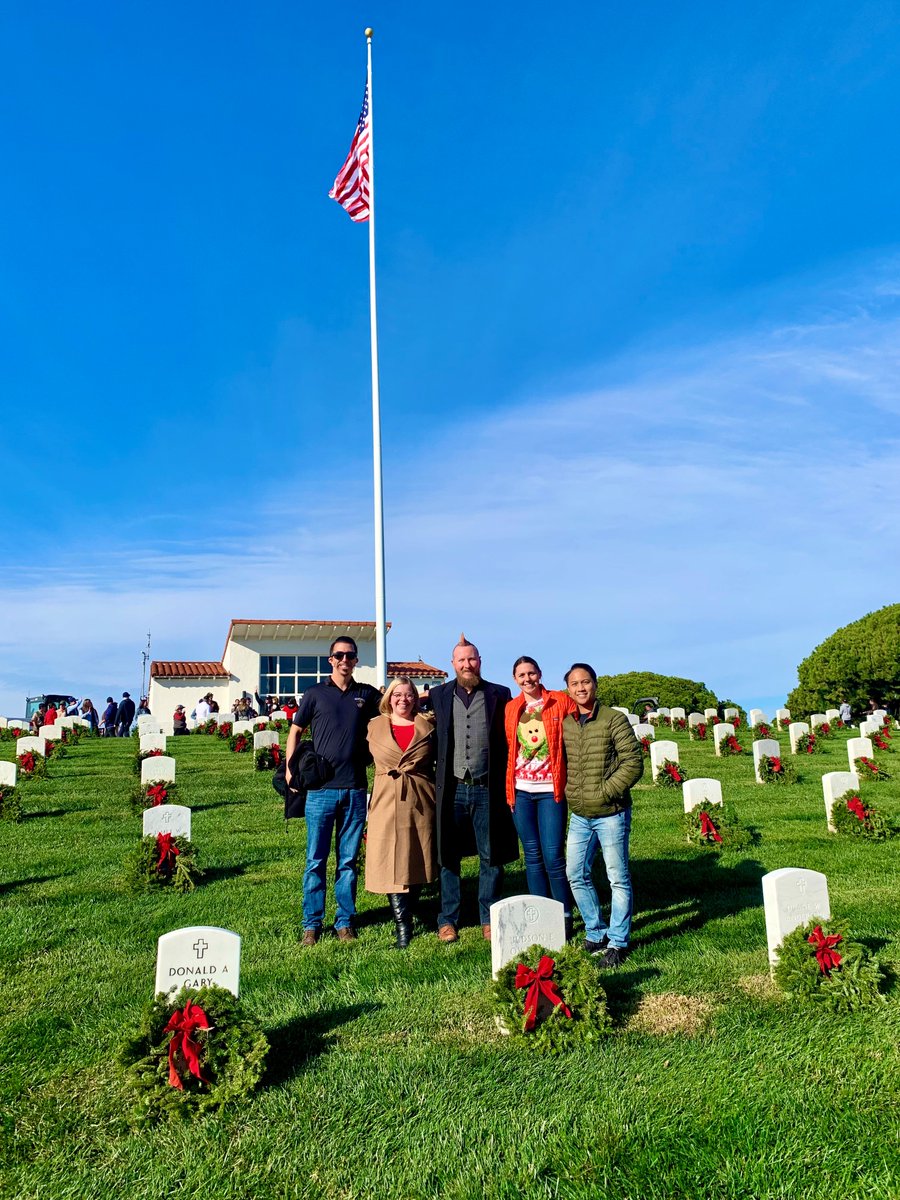 Thank you to our Young Professionals for participating in Wreaths Across America Day at Fort Rosecrans National Cemetery. The purpose of WAA is to commemorate our fallen U.S. veterans, honor those who serve, and teach our children the value of freedom.