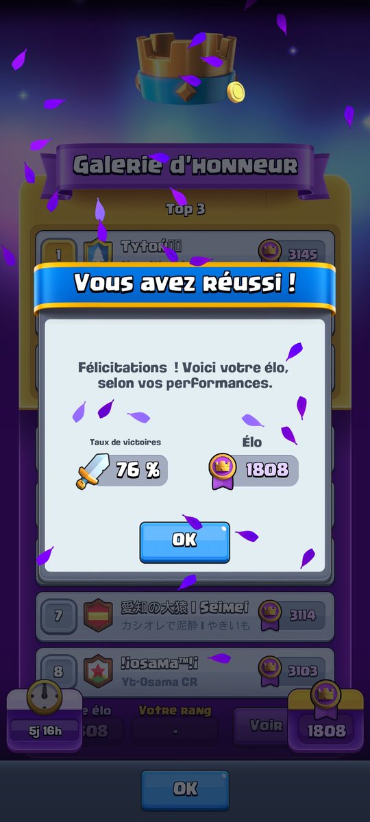 Reprise du jeu depuis 1 semaine à peine, pas un wr de fou mais j'ai pas try hard et surtout troll pas mal de games, je reviens pas pour try hard comme avant mais plus pour m'amuser, j'ai plus d'amis donc si certains veulent mon link go me mp!