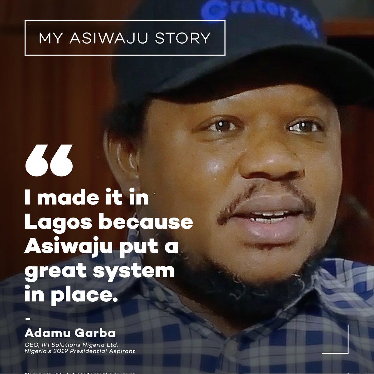 Watch <a href="/adamugarba/">Adamu B. Garba II, Msc, MNIIA, FIDPM</a>'s #AsiwajuStory now youtu.be/jehL_v3-KpI