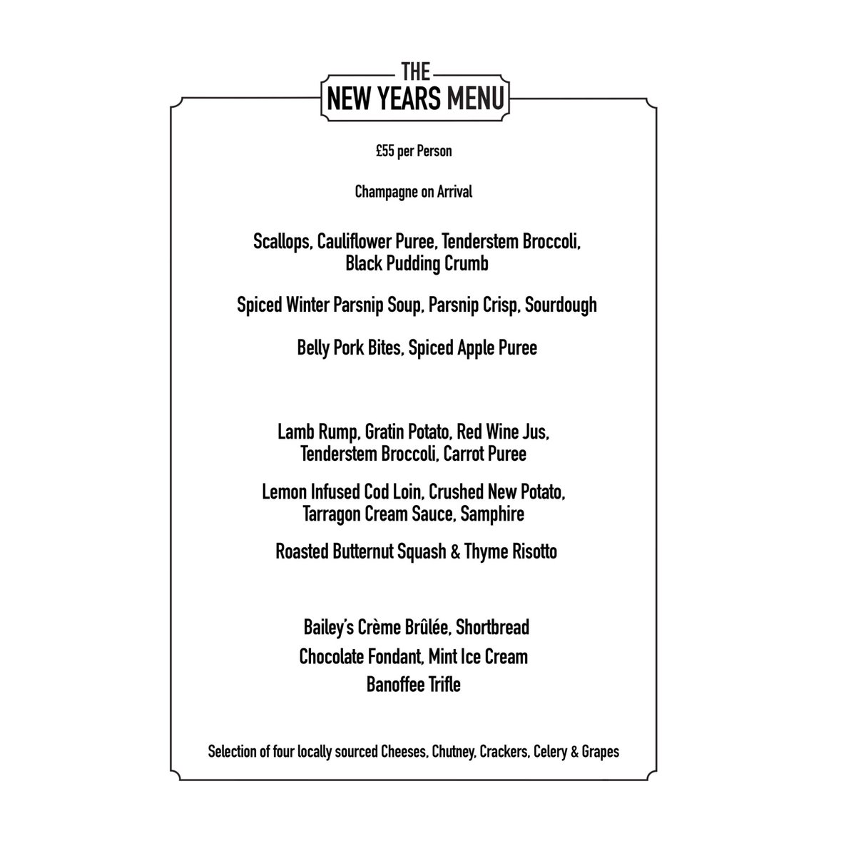 Lock_Keepers's tweet image. We've got a fantastic set menu for New Year's Eve this year 🍾 get in touch to book with us!