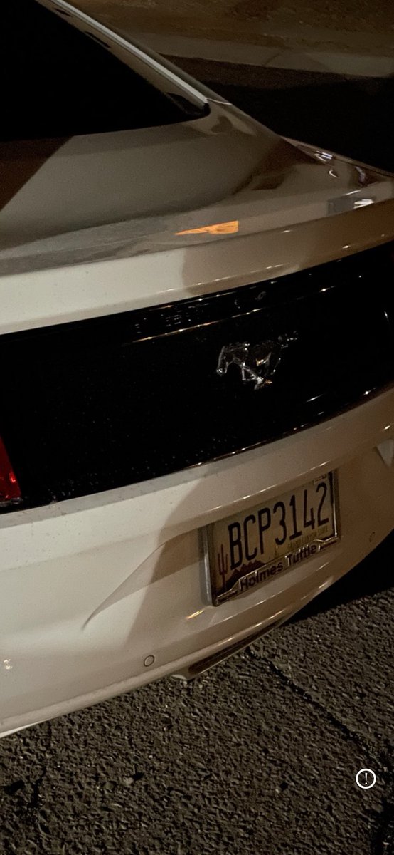 Aldin_K_'s tweet photo. My girlfriends car was stolen please DM if anyone has seen it. White 2017 Ford Mustang @whatsuptucson https://t.co/eaiCR56rui