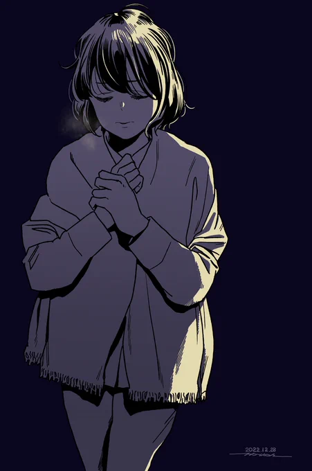 深夜にトイレで目が覚めてしまった志摩咲さん 
