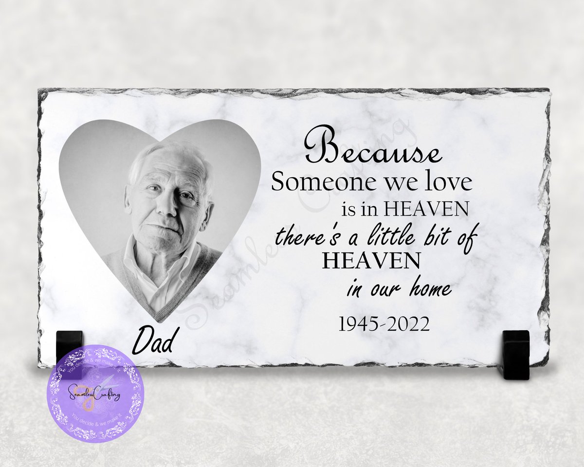 seamless_craft's tweet photo. Personalised memorial photo slate, in memory of dad, mum,grandmother,granddad, grave memorial,
https://t.co/71XfOGhCFb #htlmp #twitterhour #CraftBizParty #ukmakers #SupportSmallBusinesses #handmade #handmadeuk #memorialslate #printedphoto https://t.co/jeDCnlXBeI