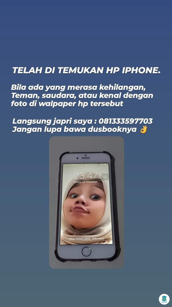 sbyfess's tweet image. Ditemukan HP IPHONE, pada tgl 22 Desember malam di daerah golf grahafamily. Mungkin teman2 bisa bantu retweet yaa, terima kasih banyak -rek 🙏🏻