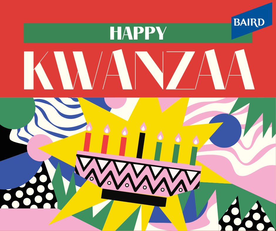 WLMSGroup's tweet photo. On the occasion of Kwanzaa, may this week be full of lots of good times and beautiful memories for you and your loved ones. Warmest wishes to you, Heri Za Kwanzaa!

#WeAreBaird https://t.co/hnyqPi22T4