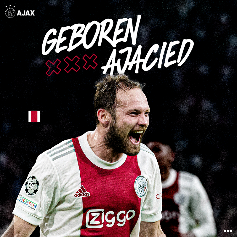 AFCAjax's tweet photo. Ajacied. Voor altijd.

Bedankt voor alles, Daley! ❌❌❌