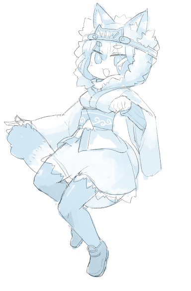 【途中】ユキヒョウの ひゆちゃん!
下書きに軽く色を付けると、なんとなくいい感じになるネ! 