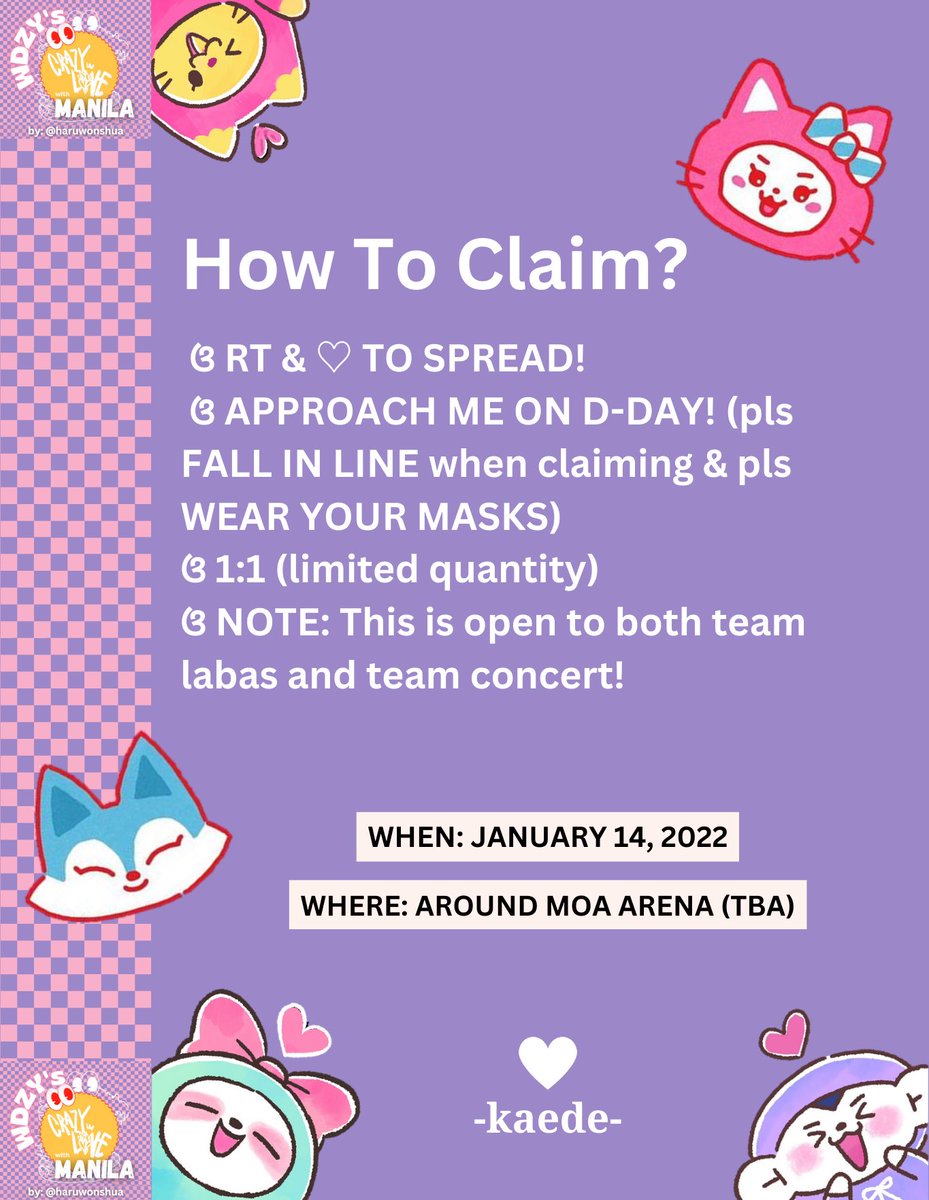 jeonwonverse's tweet photo. +.*☆ CHECKMATE IN MANILA FREEBIES ☆*.+

— Haii!! I'll be giving away freebies on January 14!! Day 1 of #CheckmateInMNL #ITZYinMANILA

#ITZY_CHECKMATE_MANILA #ITZY_WORLD_TOUR #ITZY #MIDZY #YEJI #LIA #RYUJIN #CHAERYEONG #YUNA

@ITZYofficial *·˚ ༘♡ https://t.co/2SYkEpu6zX