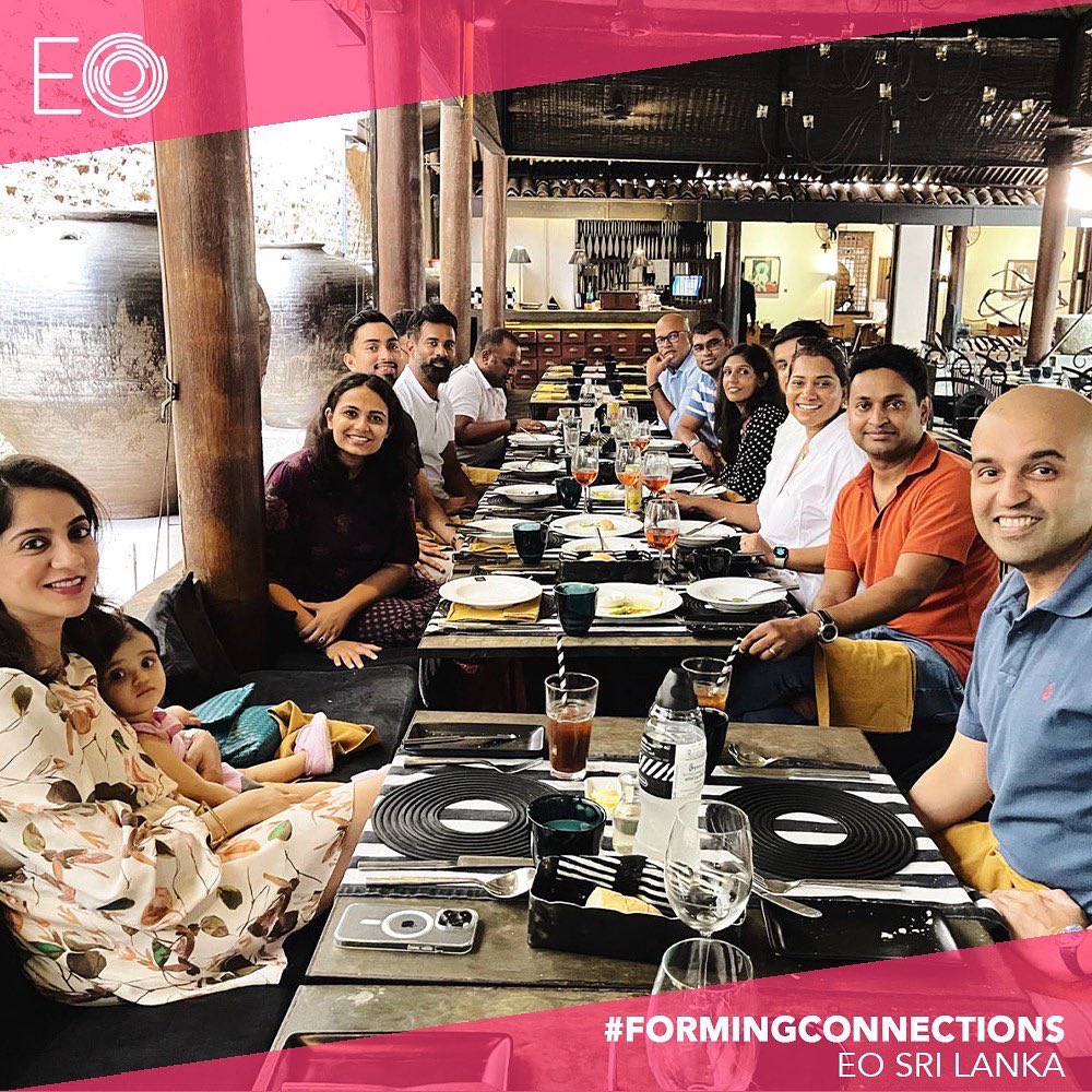 EO_SouthAsia's tweet photo. EO Sri Lanka members spent quality time with one another through fun, informal forum meet-ups that led to great conversation over great food!
#eosouthasia #entrepreneursorganisation #eosrilanka #eoforums #globalleaders #leadership #entrepreneur #explorepage #fyp #foryou https://t.co/GZu2SxhtRA