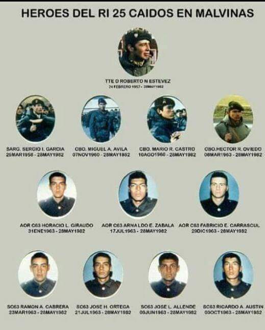 Honor y Gloria a los Camaradas Soldados Héroes de la ÚLTIMA Gesta de la PATRIA,  MALVINAS del Bravo Regimiento de Infantería 25. 🇦🇷🇦🇷 No olvidar y respetar.