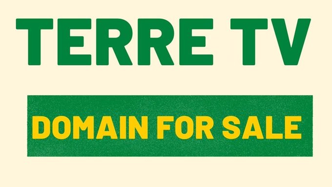 . Domain For sale TerreTV.com #TerreTV #Terre_tv #Terre #Domain #EarthTV #french #Fr #Earth #100DaysOfCode #javascript #python #Live #Apple #vr #Microsoft #linux #French #vod #France #ott #iptv #tv #Media #News #entrepreneur #Business #startups #startup #Domain