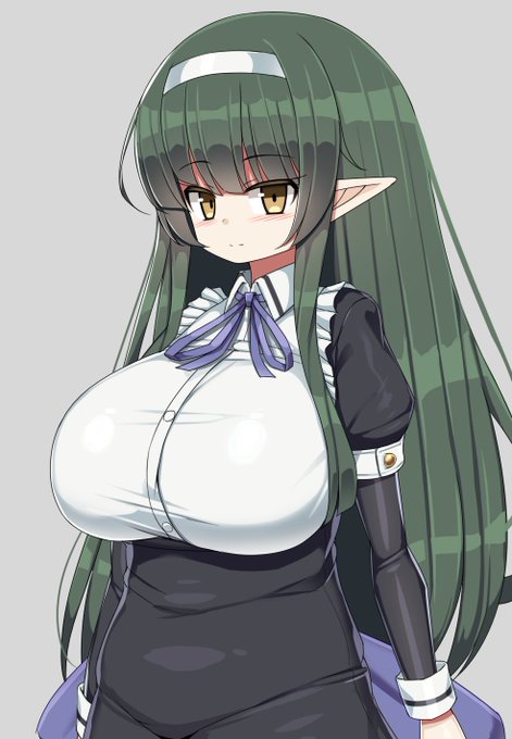 オリジナル、緑髪エルフちゃん 