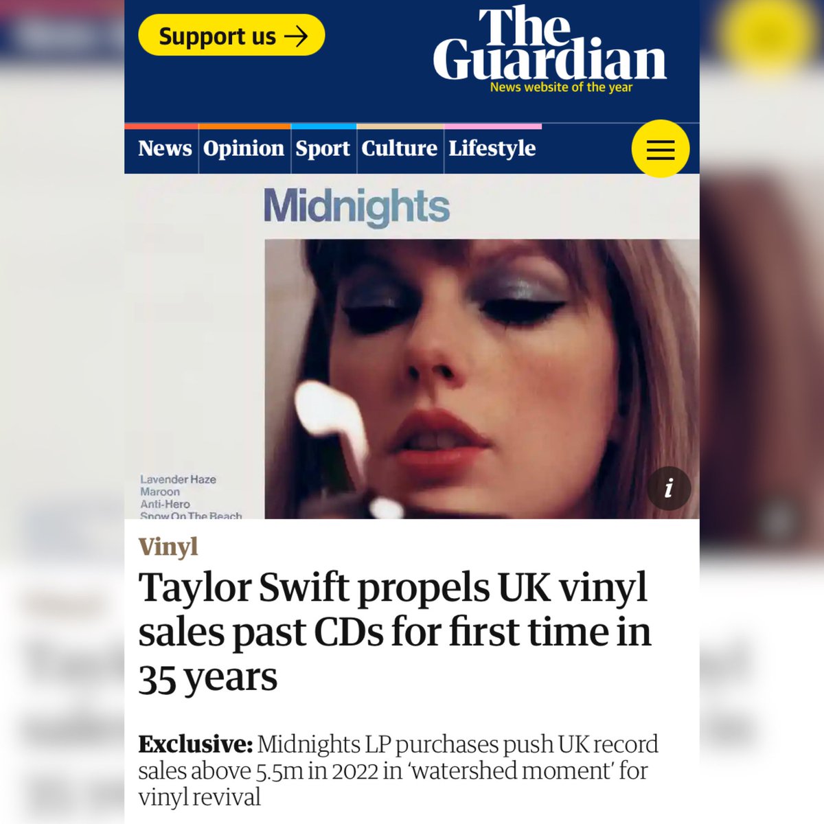 Taylor Swift Updates ⏰ on Twitter "🇬🇧 TSmidnighTS by taylorswift13