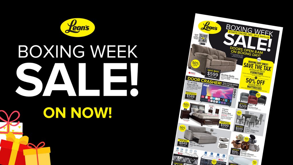Leon's on Twitter "Leon’s Boxing Week Sale is on now for a limited
