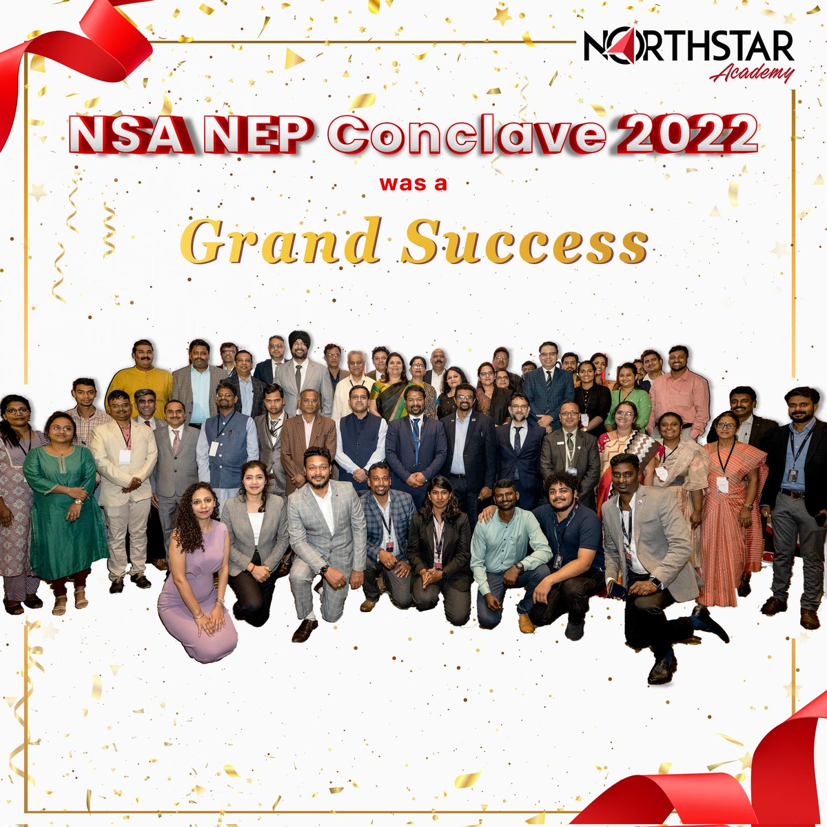 NorthStar_Acad's tweet photo. 🚀 "The journey of thousand miles begins with a single step".

NSA NEP Conclave '22🎓: Education that transforms for Finance &amp; Accounting Students 

#NSAConclave #NorthStarAcademy #NSANEPConclave #GrandSuccess #Celebration #Event #FinanceandAccounting #EducationthatTransforms https://t.co/8EV2bPTTNW