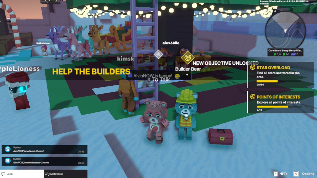 AlvinCheach's tweet photo. @TheSandboxGame @carebears I found a @carebears blue construction worker in Merry Beary Winterfest! 👷🐻 #SeasonsGreetingsTSB https://t.co/cg5vUWh4Bq