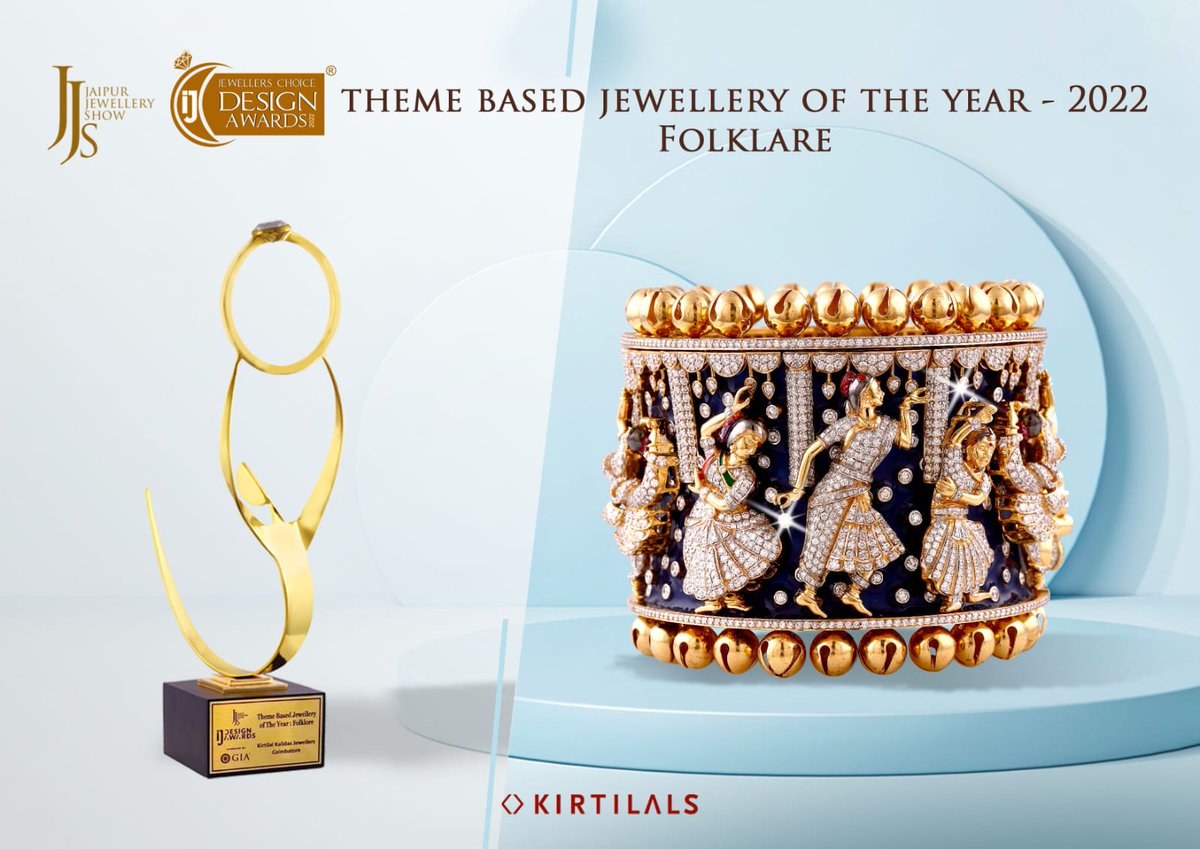 What a wonderful way to end the year. Adding more feathers to the crown, Kirtilals won the JJS-IJ Jewellers' Choice Design Awards 2022 under the  category  “Theme based jewellery of the year – Folklore".
#kirtilals #kirtilalsindia #award #winners #jewelleryaward #jewellerydesign
