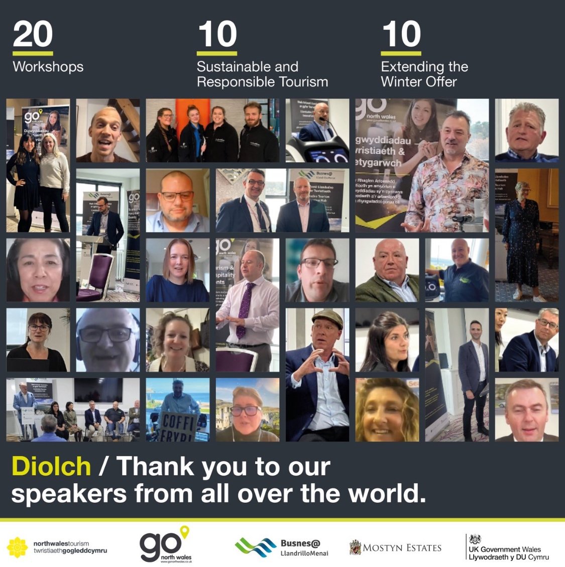 What an incredible achievement the Llandudno Tourism Innovation Programme has been thanks to all our expert and keynote speakers from around the world who have helped and inspired so many North Wales tourism &amp; hospitality businesses.  @BusnesLLM
