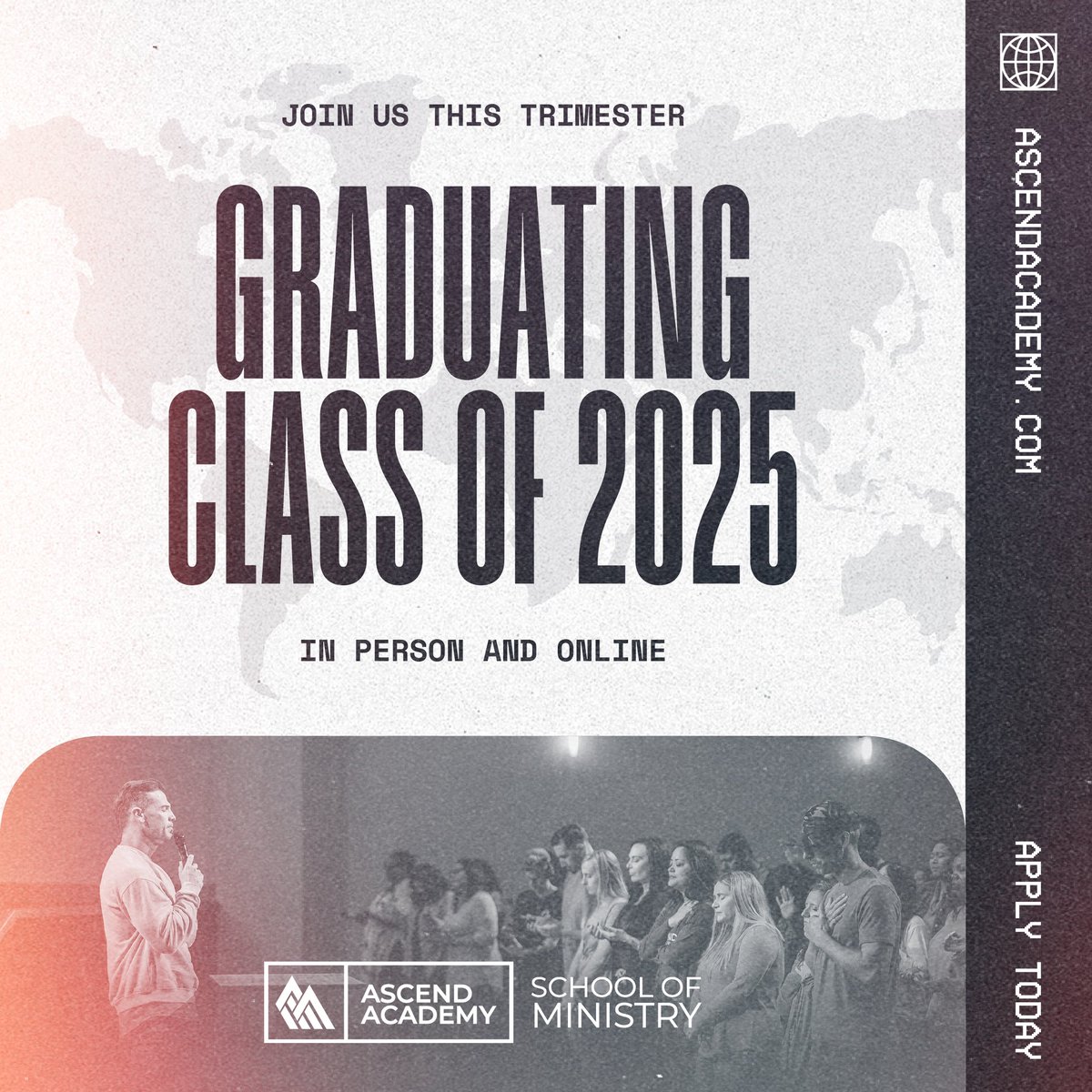 ascendacademy_'s tweet photo. Join us for the Winter 2023 Trimester as we dive deep into the Lord’s Presence and Word together! The start date is January 2nd 🙌🏼❤️‍🔥🌪
Apply today and be a part of the Graduating Class of 2025!
https://t.co/M4YzgjX1dc https://t.co/GX4NTFvX9V