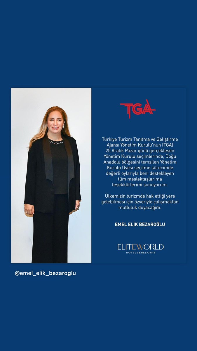ElikEmel's tweet photo. Doğu Anadolu bölgesini temsilen Yönetim Kurulu Üyesi seçilme sürecimde, değerli oylarıyla beni destekleyen tüm meslektaşlarıma teşekkürlerimi sunuyorum. https://t.co/iPZLJAaxFo