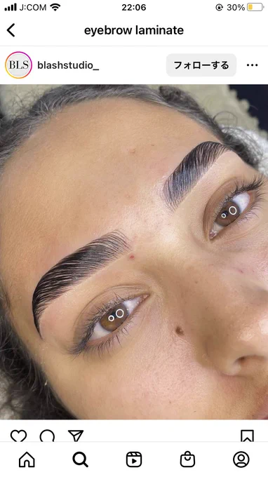 海外勢のeyebrow laminationすっげー! 