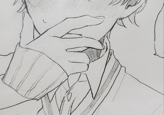 照れて口隠す仕草とか好き 