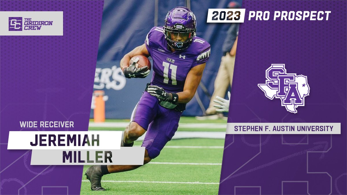 The Gridiron Crew ๐ (@gridiron_crew) on Twitter photo โ ๏ธ Attention Pro Scouts, Coaches, and GMs โ ๏ธ
You need to look at 2023 Pro Prospect, Jeremiah Miller <a href="/JMiller005/">Coach Miller</a>, a WR from <a href="/SFA_Football/">Lumberjack Football</a>
#2023ProProspect #DraftTwitter #NFLDraft #CFL #XFL #USFL #ProFootball ๐
๐ See our Interview: thegridironcrew.com/jeremiah-milleโฆ โ ๏ธ Attention Pro Scouts, Coaches, and GMs โ ๏ธ
You need to look at 2023 Pro Prospect, Jeremiah Miller <a href="/JMiller005/">Coach Miller</a>, a WR from <a href="/SFA_Football/">Lumberjack Football</a>
#2023ProProspect #DraftTwitter #NFLDraft #CFL #XFL #USFL #ProFootball ๐
๐ See our Interview: thegridironcrew.com/jeremiah-milleโฆ
