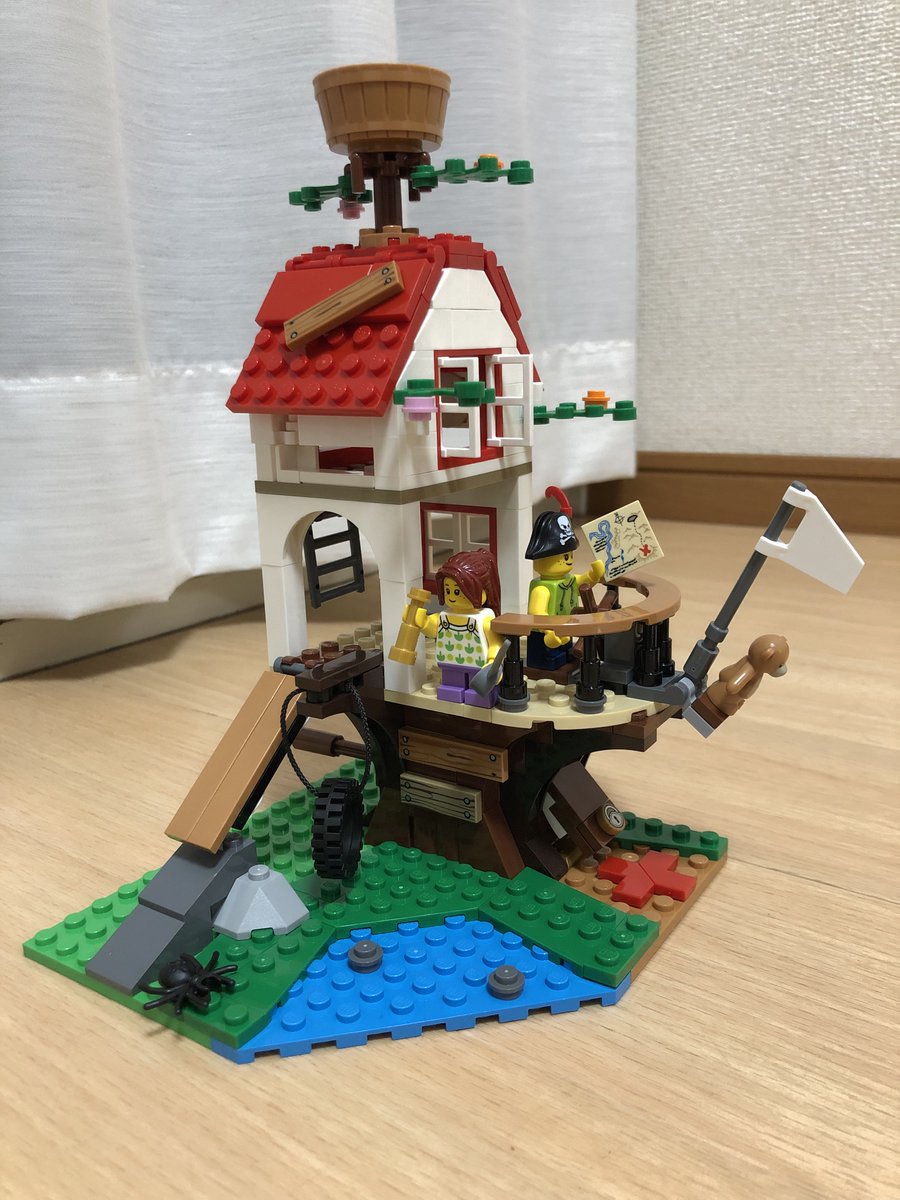 jun_lego2020's tweet photo. ■31076 3in1 クリエーター
３種、組み換えられる３in１。
海賊船の次はお宝に！
そして最後はツリーハウス（海賊船）に。
ツリー系好きなので買ったけど、
やっぱり楽しい！
ツリー系並べたいですね！！（＾＾）

#LEGO31076
#LEGO
#レゴ 
#こばやしとレゴ
#積みLEGO https://t.co/krLHRjqYfK