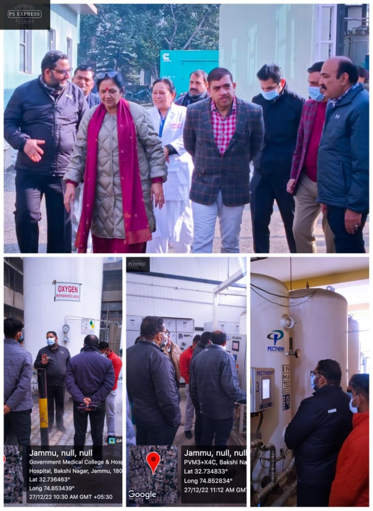 GMCHJAMMU's tweet photo. Mock drill to check the working  of OGPs for Covid Preparedness at GMCH Jammu today on 27.12.22. https://t.co/QVICnD4CSQ