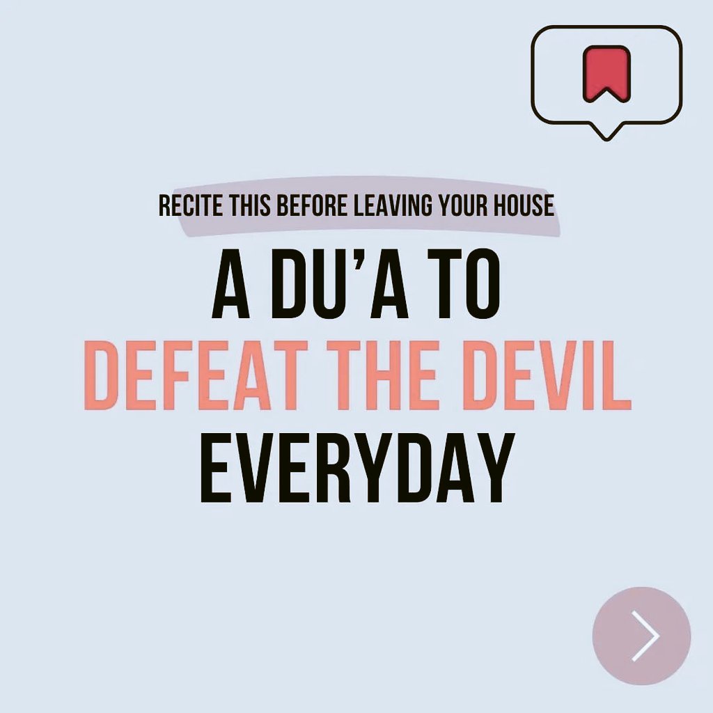 💫 Recite This Before Leaving Your House 🏠 A Du'a To Defeat The Devil Everyday.🤍

💫 Beautiful Reminder ❤️📚