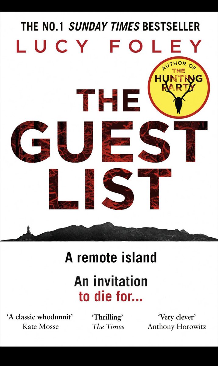 BanterSupriya's tweet photo. The Guest List
-Lucy Foley
71/60
@HTBrunch #BrunchBookChallenge https://t.co/exNRMaeDf5