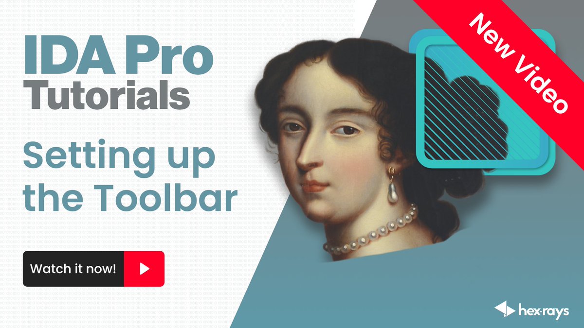 HexRaysSA's tweet photo. Go from zero to hero with our IDA Pro tutorials! We’ve just published our third video covering the basics of how to set and modify the IDA Toolbar 🌐 https://t.co/mvb9fLp26F

#IDAProTutorials #IDAPro #hexrays #LearningIDA #IDAToolbar https://t.co/STEQlx9dYI