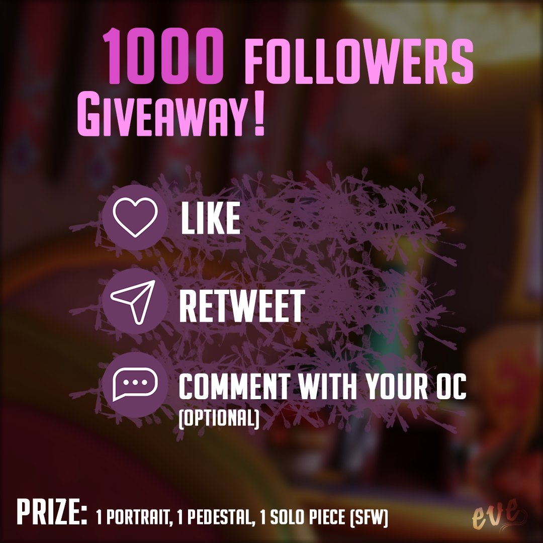 evelynn3dart's tweet image. 🥳 1000 FOLLOWERS GIVEAWAY ! Yey !

Thanks everyone. I started making art for my own sake and I really appreciate that people enjoy to see my progress. Can't wait to art more !

Here is a big prize to celebrate.
Please share ! 🫶

🏆 Winner announced on 27th of January🏆