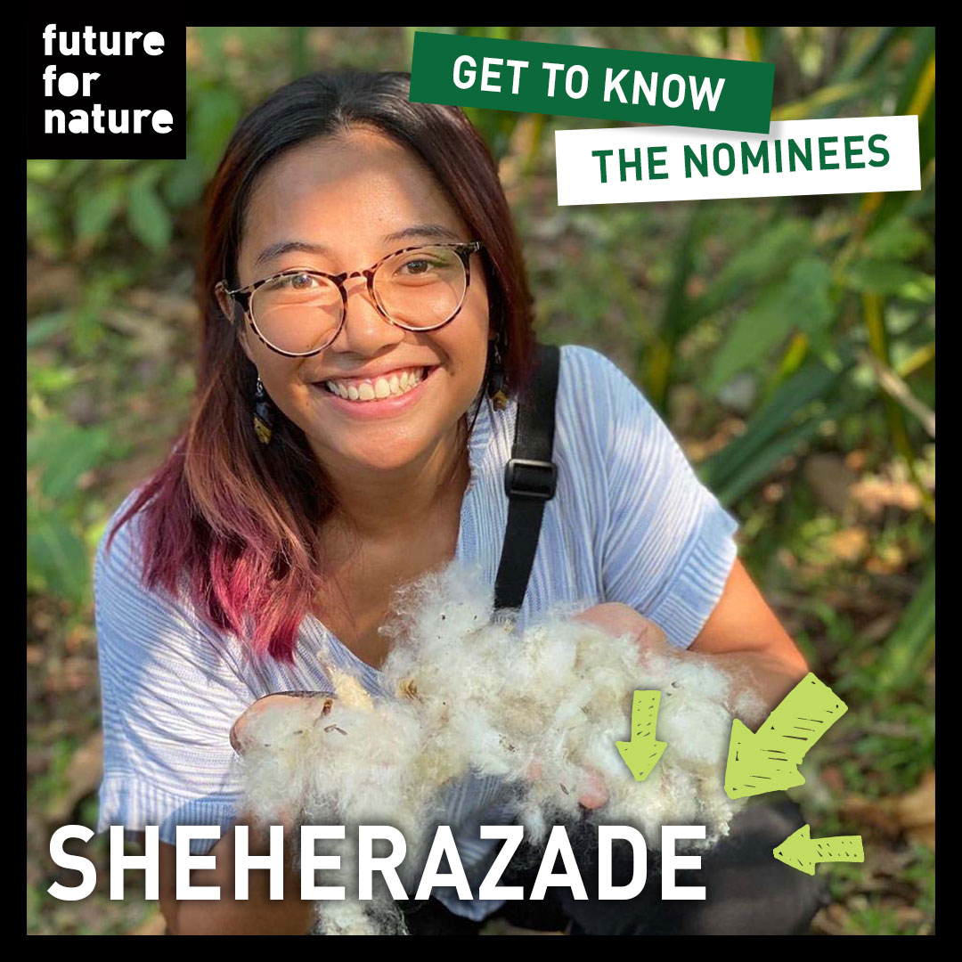Sheherazade is inspiring locals to conserve the Sulawesi flying fox and other endemic Sulawesi wildlife. 
Want to learn more about this conservation hero? Check out our website!
futurefornature.org/announcing-the…