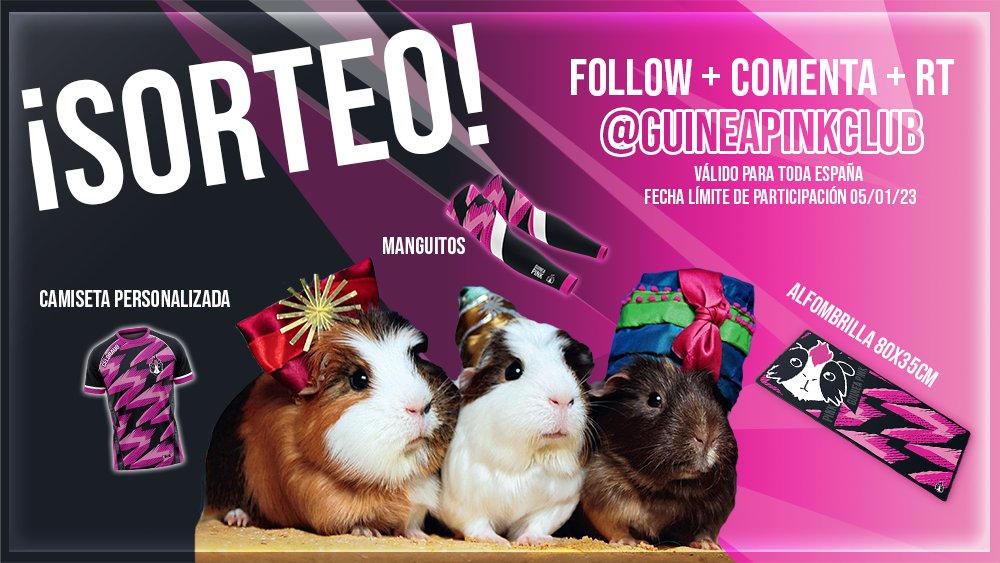 Estas navidades los tres cuyos sabios os traen un sorteo con 3 ganadores.
El cui Gaspar con 1 camiseta, el cui Baltasar con 1 alfombrilla y el cui Melchor con manguitos.
Para participar: 
💜Dadnos follow
 🔃RT
📝Nombra dos amigos.
¡Felices fiestas!