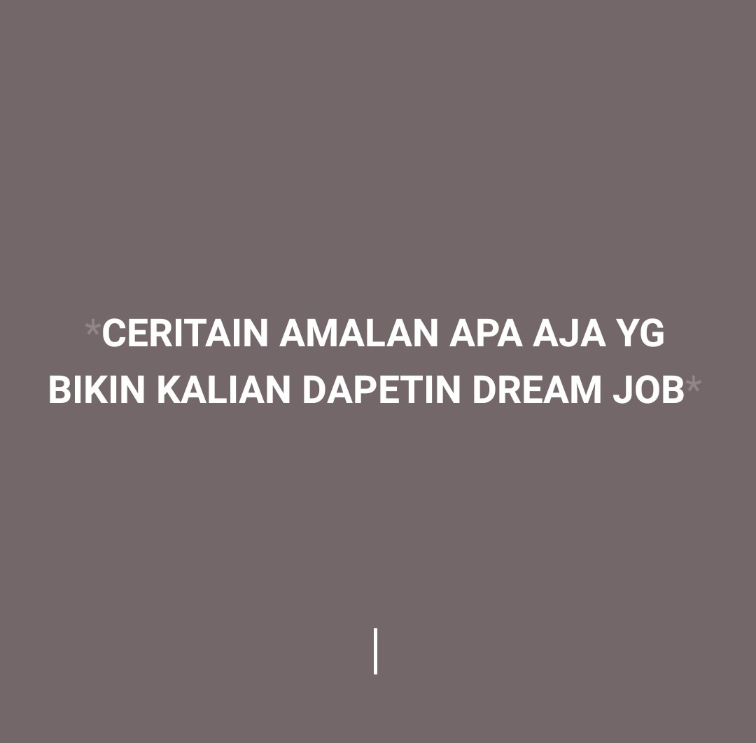 worksfess's tweet photo. work! biar bisa jadi motivasi buat jobseeker kek aku :) https://t.co/p7eOfPVIH9
