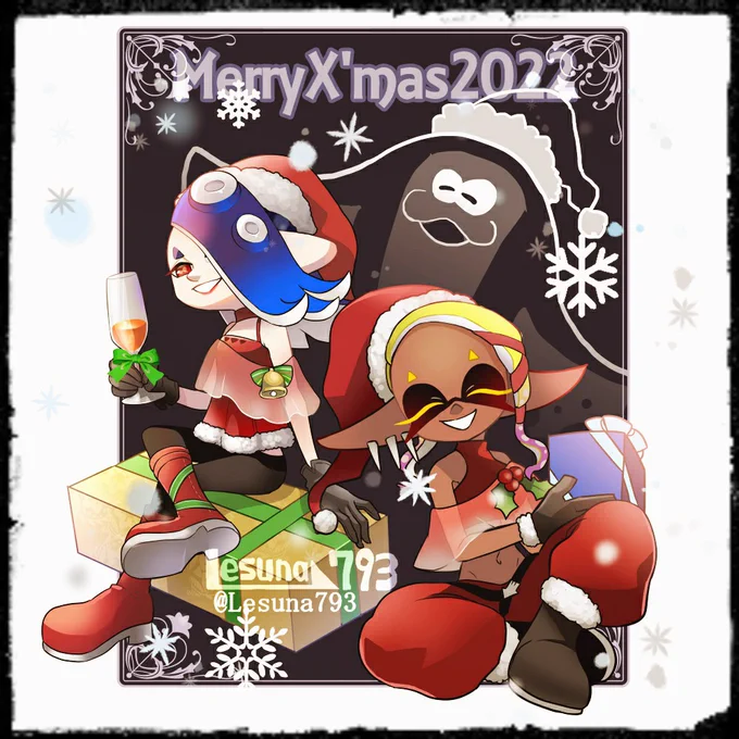 2度目の遅刻クリスマス(来年こそは間に合わせたい)#Splatoon3 #スプラトゥーン3 #すりみ連合 #DeepCut #MerryChristmas 