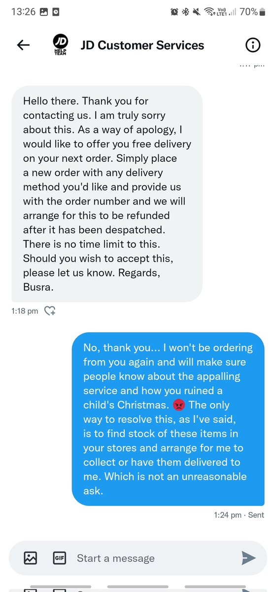 funandphonics's tweet photo. @JDhelpteam @MartinLewis @scammers_uk @JDSports Ruined a child's Christmas #shameful https://t.co/rhY7v5tFG6