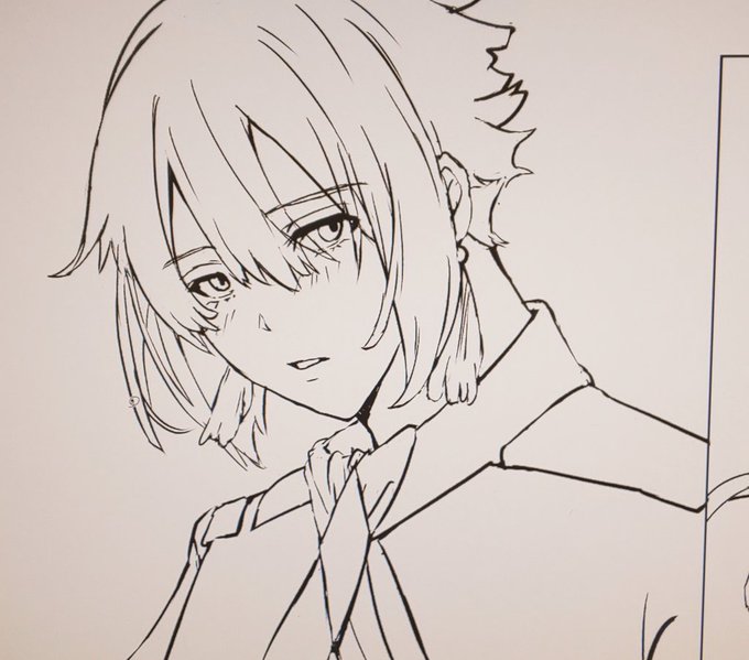 エラスレ(4スレ)途中。描いとる…。腰しんどいけど顔面が好きすぎて可愛いなぁぁぁおぃっ?? 